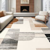 Abstract Animal Inspired Design with Brown and Silver(Beige)