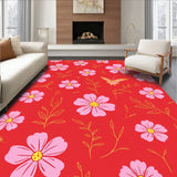 Whimsical Garden Design with Flourishing Floral(Red)