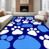 Whimsical Cat Paw Print(Blue)