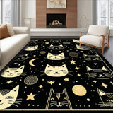 Artistic Black Cat Head Visual(Black)