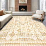 Abstract Beige Harlequin Diamond Area(Beige)