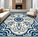 Hallway Symphony Elegant Swirl Transitional Journey(Blue)