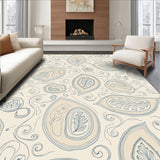 Waterproof Paisley Scroll Design (Beige)