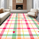 Joyful Gingham Hearts Festive Stripe Configuration(Pink)