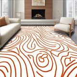 Wavy Abstract Sunset Ripple Design (Brown)