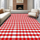 Festive Checkered Holiday with Traditional Gingham Design(Red)