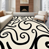 Contemporary Swirl Motif With Neutral Palette(Black)