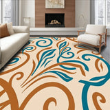 Abstract Paisley Swirl Design with Contemporary Art Nouveau(Ivory)