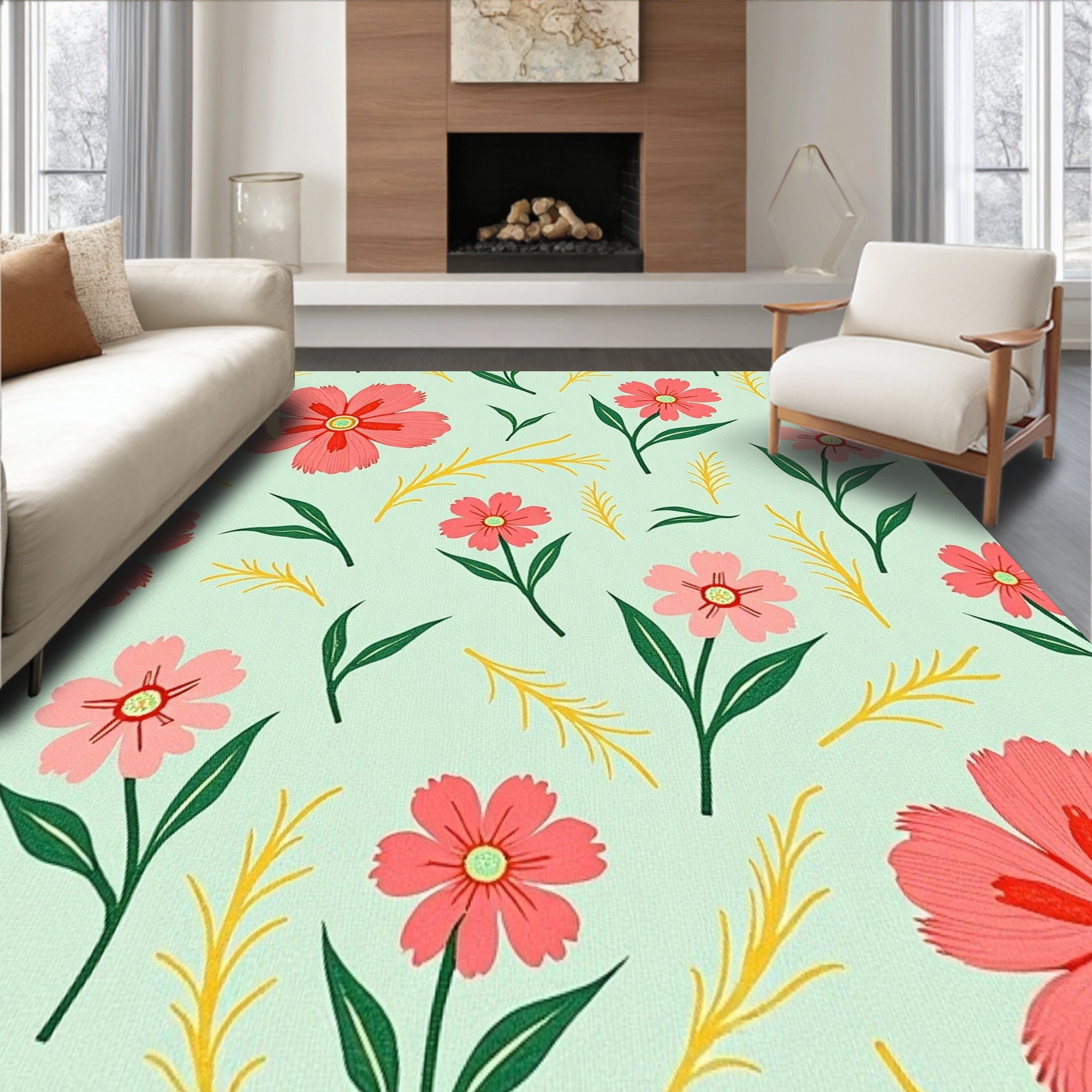 Blooming Garden Petal Dance Floral(Pink)
