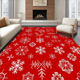 Festive Snowflake Winter Wonderland Holiday Decoration(Red)