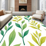 Botanical Leaf Fronds Nursery Safe Floor Art (Green)