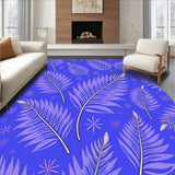 Whispering Fern Tangle with Stylized Botanical Flourish (Blue)