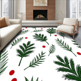 Heirloom Pinecone Bough Tapestry With Evergreen Needle Accents(Green)