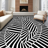 Frightful Phantom Striped Entry Halloween Themed(Black)