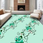 Vintage Botanical Scroll Cascade (Green) - ODIKA