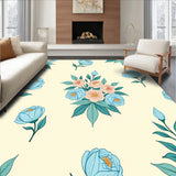 Vintage Floral Bouquet Tapestry Style European Heritage(Beige)