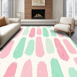 Abstract Watercolor Brushstroke Design with Pastel Tones(Pink)