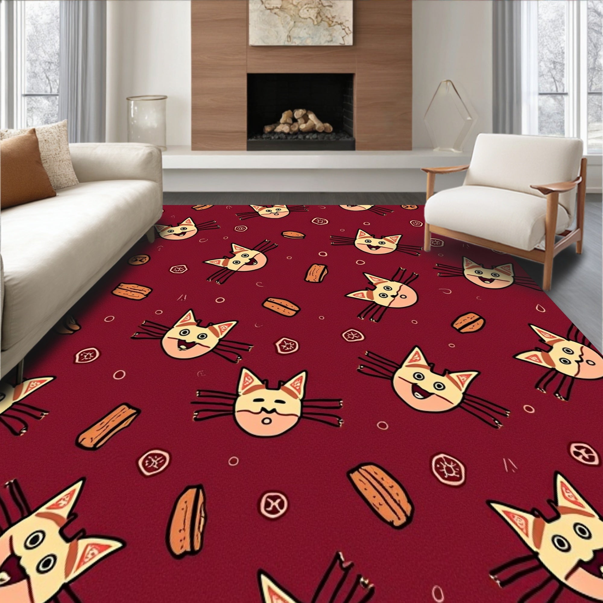 Enchanted Gourmet Cat Celebration(Red)
