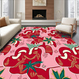 Festive Patchwork with Interlocking Cane and Motifs(Red)