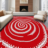 Celestial Spiral with Starlit Snowflake Embellishments(Red)