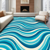 Rippling Ocean Wave Tranquil Accent (Blue)