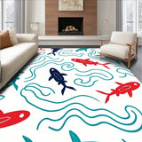 Koi Pond Tranquil Water Ripple Oriental Design(Red)