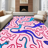 Joyful Amphibian Garden Amid Swirling Blossom Winds(Pink)