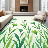 Meadow Bliss Artistic Floral Interwoven Elegant Decorative (Green)