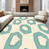 Hexagon Honeycomb Modern Abstract Surface Treatment(Beige)