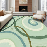 Nature Inspired Abstract Fluid Artisan Crafted(Green)