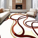 Abstract Ripple Design Featuring Fluid Movement and Shapes(Brown)