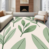 Botanical Leaf Nature Inspired Canvas(Ivory)