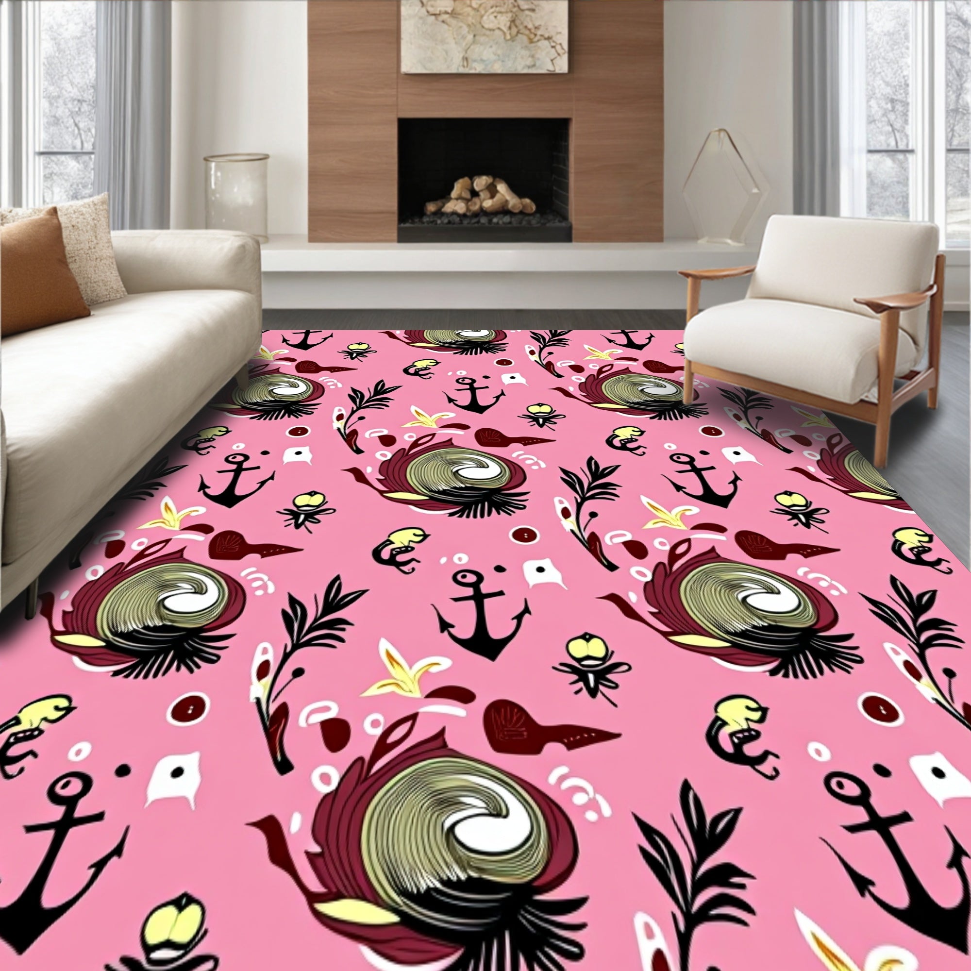 Marine Holiday Splendor Anti Slip Decorative(Pink)