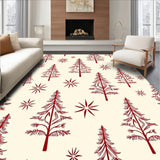 Joyful Winter Celebration Path Featuring Fir Artwork(Ivory)