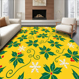 Festive Holly Berry Vine with Snowflake Accents(Yellow)