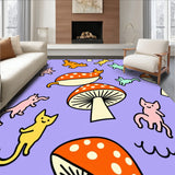 Playful Feline Toadstool Adventure(Purple)