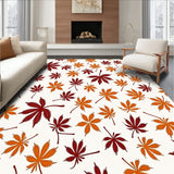 Autumn Maple Leaf Cascade with Rubber Backing(Orange)