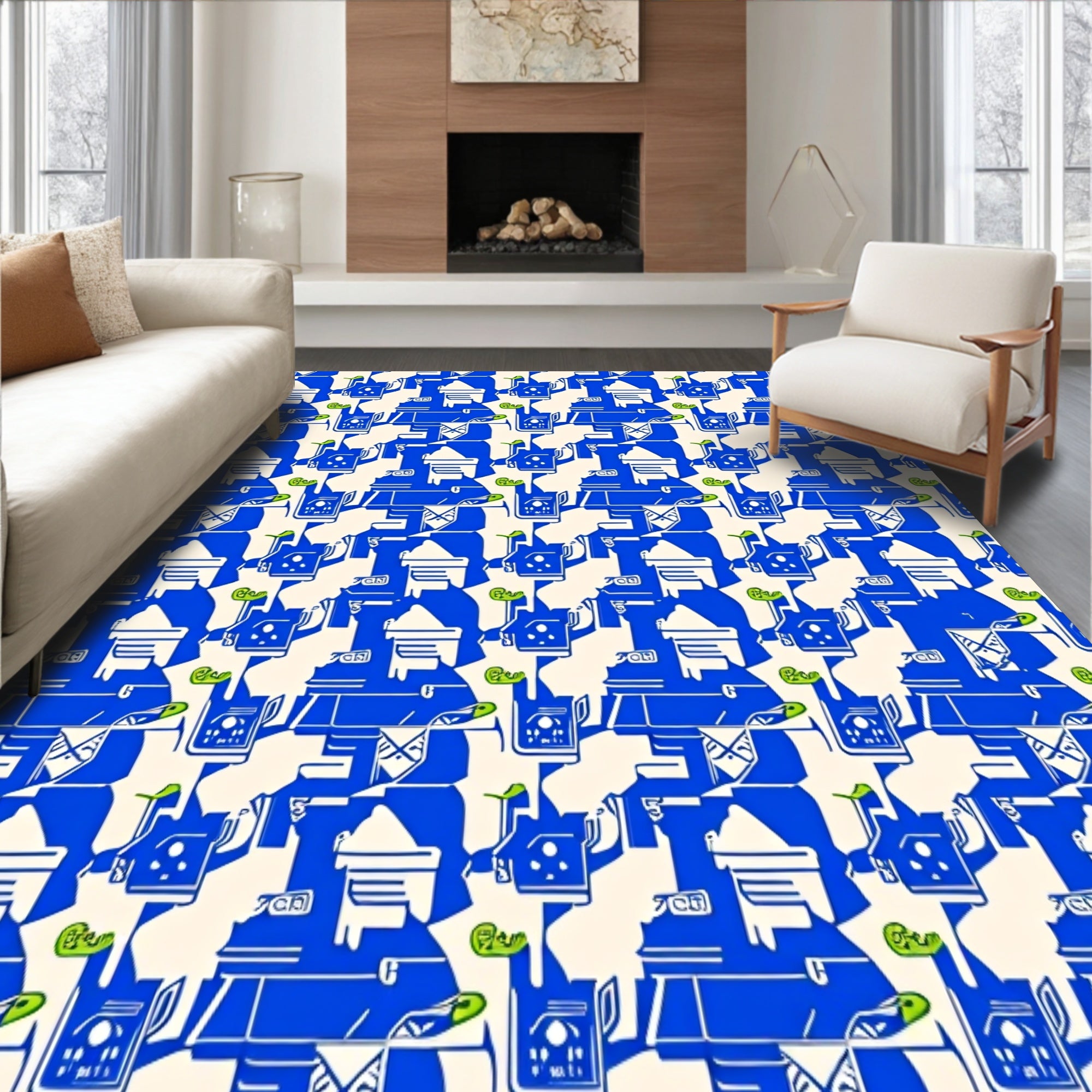 Highland Countryside Boxed Decorative Statement(Blue)