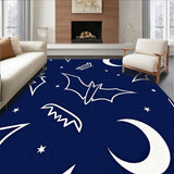 Enchanted Nightfall Bat Doorstep Greeting Entry(Blue)