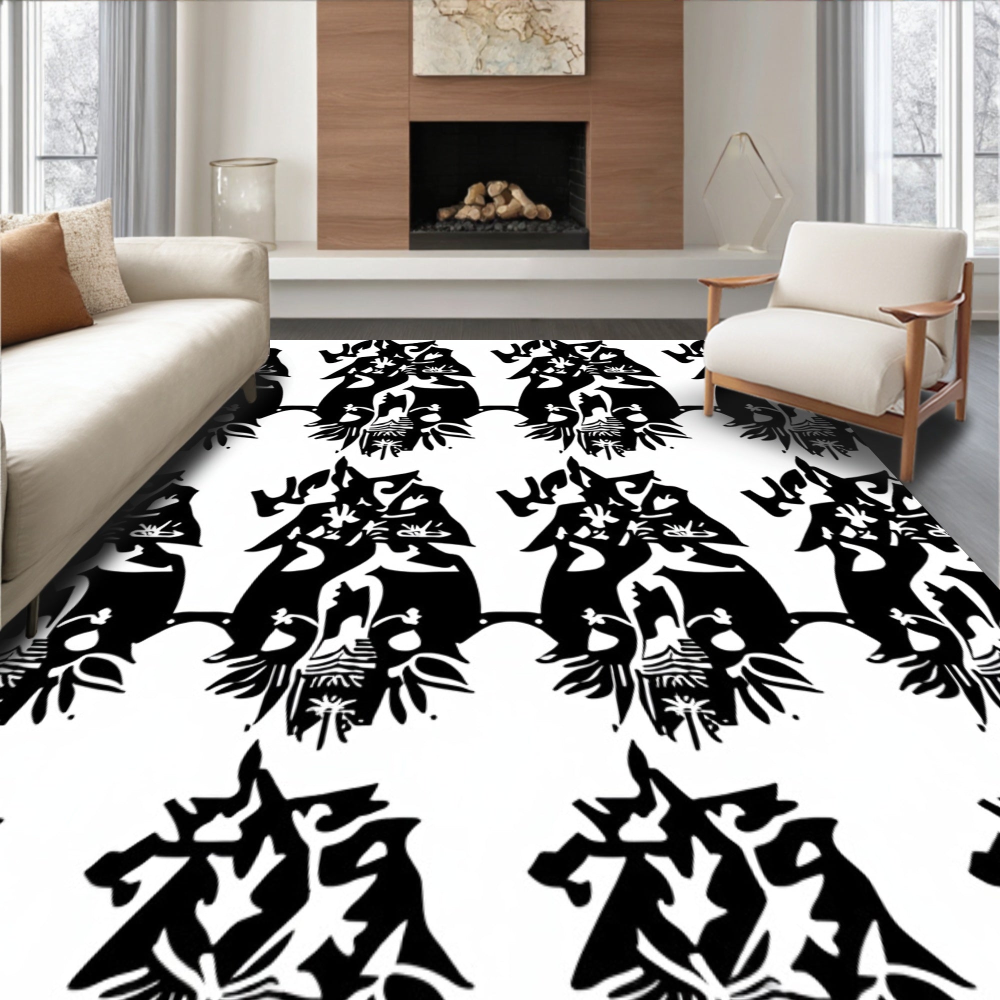 Yuletide Checkboard Decorative(Black)