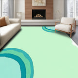 Abstract Watercolor Brush Stroke with Artistic Swirls(Green)