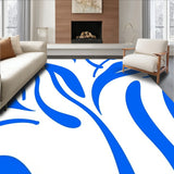 Serene Vapor Form Featuring Curved Shapes(Blue)