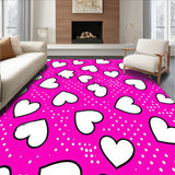 Interlocking Hearts Motif with Playful Polka Dot Accents and Artistic Flair (Pink)