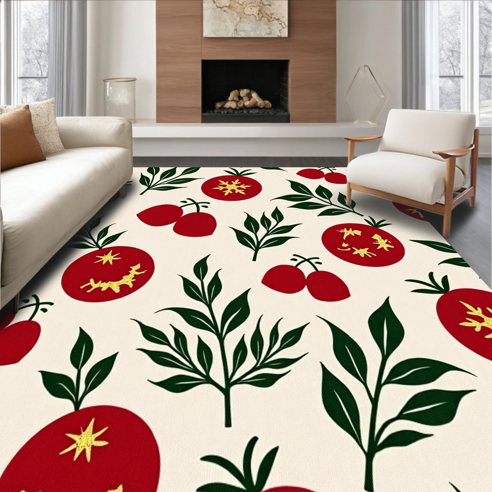 Whimsical Jingle Bells Arrangement with Festive Foliage and Sparkling Accents(Red)