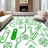 Digital Joystick Mosaic with LED Circuit Board Design (Green)