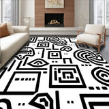 Alternating Transitional Floor Accent with Balanced Contrast(Black)