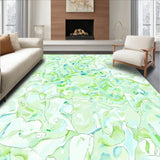 Cloudburst Contour Abstract Swirl Dreamscape Design(Green)
