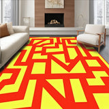 Abstract Maze Design with Radiant(Red)