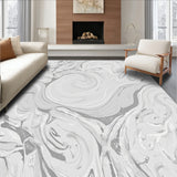 Ethereal Swirl Marble Veined Cloudy Mystical Haze (White) - ODIKA