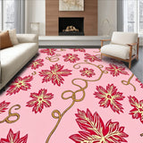 Festive Holly Leaf Cluster With Interwoven Ribbon Embellishments(Pink)